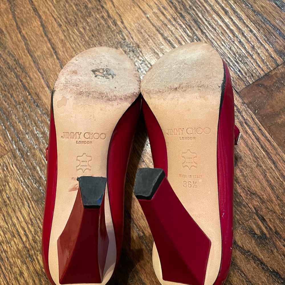 Jimmy Choo red patent leather Mary Jane - Picture 5 of 6